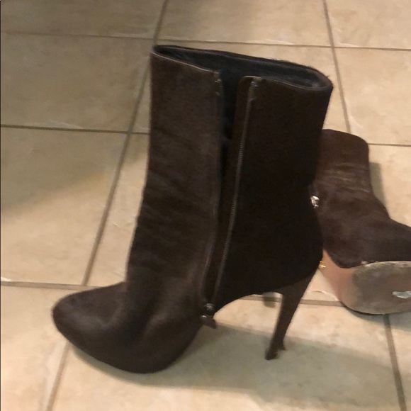 Prada Brown and Black Leopard fur boots - Picture 3 of 8